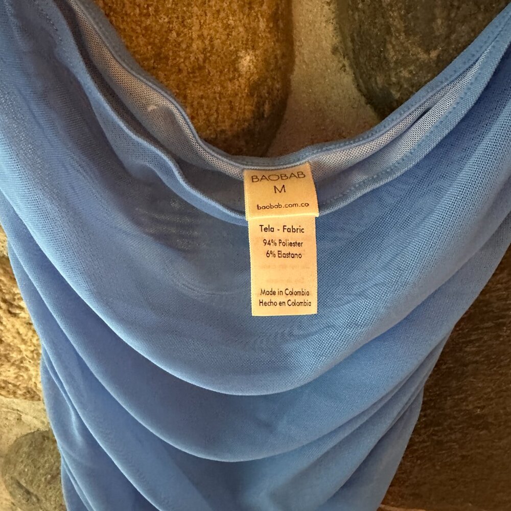 Baobab Bahia Maxi Pareo Islote Beach Mesh Coverup Swim Skirt M - Picture 4 of 8